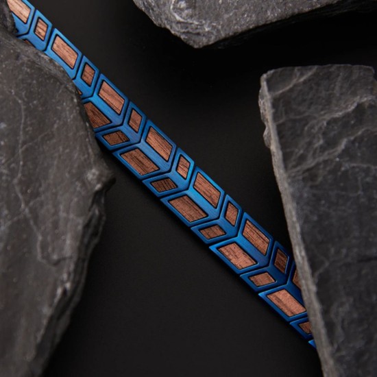 Bracciale blu e noce
