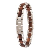 Bracciale Acciaio e Legno