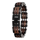 Bracciale a Catena in Legno di Noce